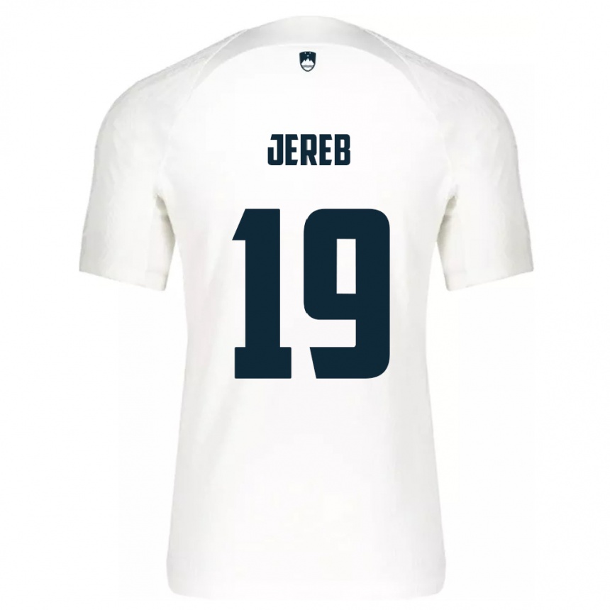 Kids Football Slovenia David Jereb #19 White Home Jersey 24-26 T-Shirt Canada