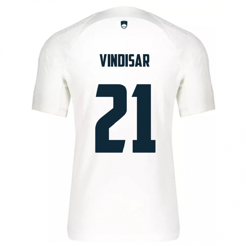 Kids Football Slovenia Zala Vindišar #21 White Home Jersey 24-26 T-Shirt Canada