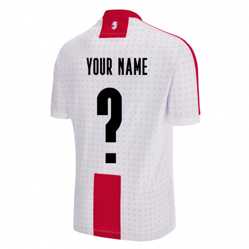 Kids Football Georgia Your Name #0 White Home Jersey 24-26 T-Shirt Canada