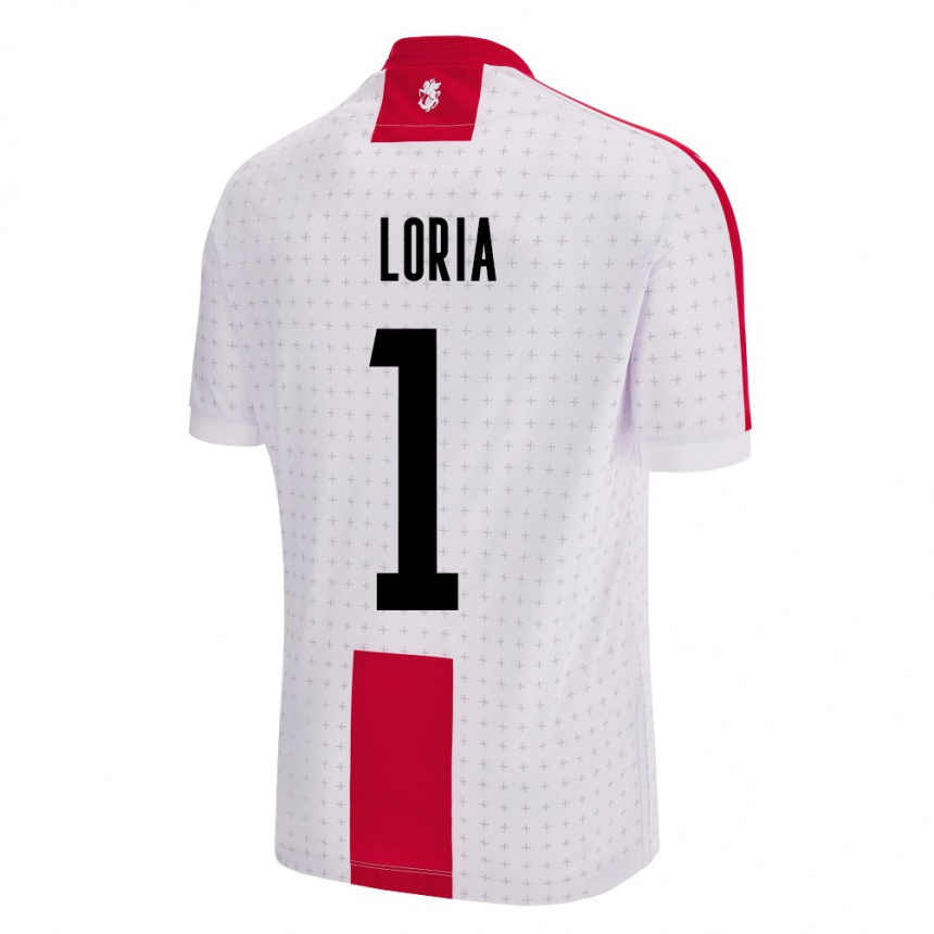 Kids Football Georgia Giorgi Loria #1 White Home Jersey 24-26 T-Shirt Canada