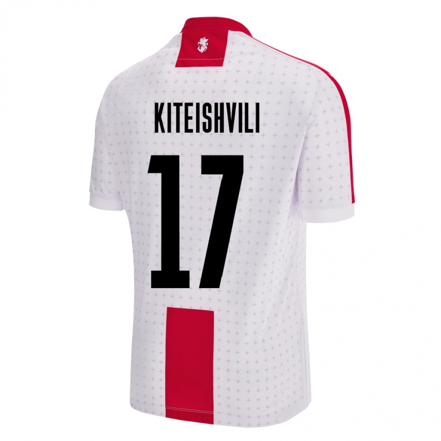 Kids Football Georgia Otar Kiteishvili #17 White Home Jersey 24-26 T-Shirt Canada