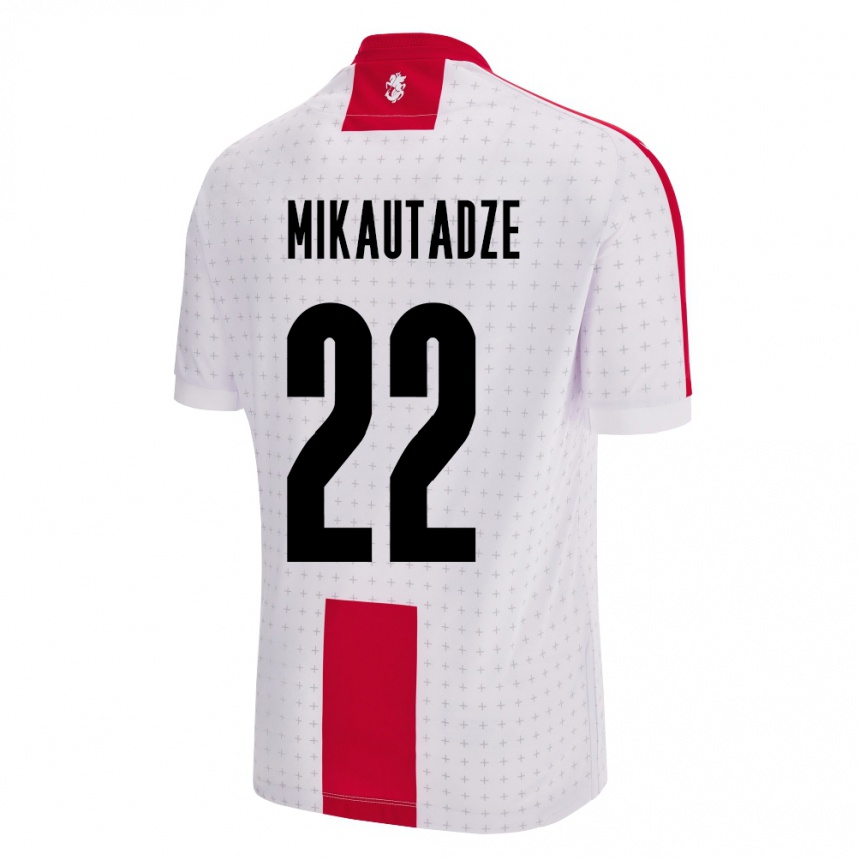 Kids Football Georgia Georges Mikautadze #22 White Home Jersey 24-26 T-Shirt Canada