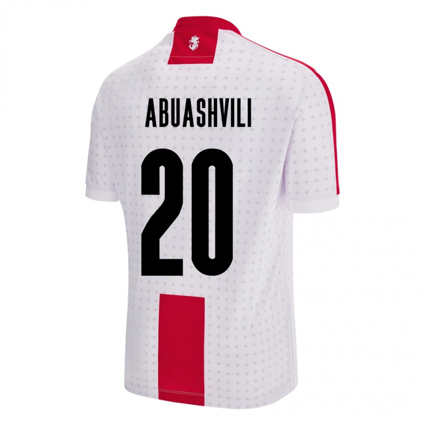 Kids Football Georgia Giorgi Abuashvili #20 White Home Jersey 24-26 T-Shirt Canada