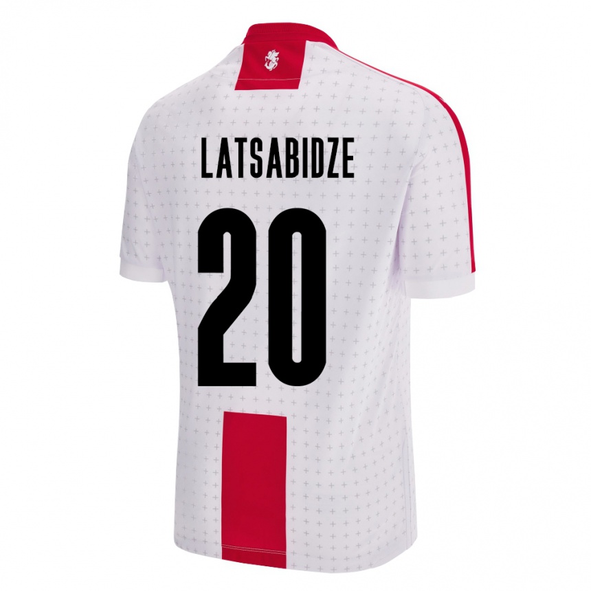 Kids Football Georgia Luka Latsabidze #20 White Home Jersey 24-26 T-Shirt Canada