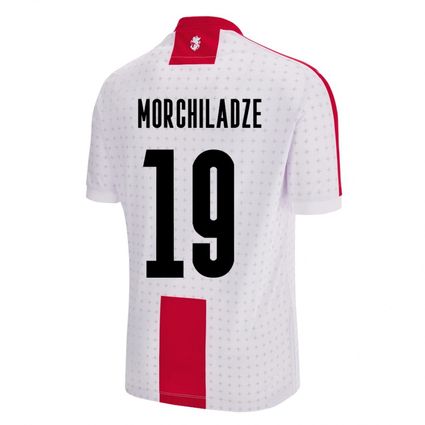 Kids Football Georgia Tornike Morchiladze #19 White Home Jersey 24-26 T-Shirt Canada