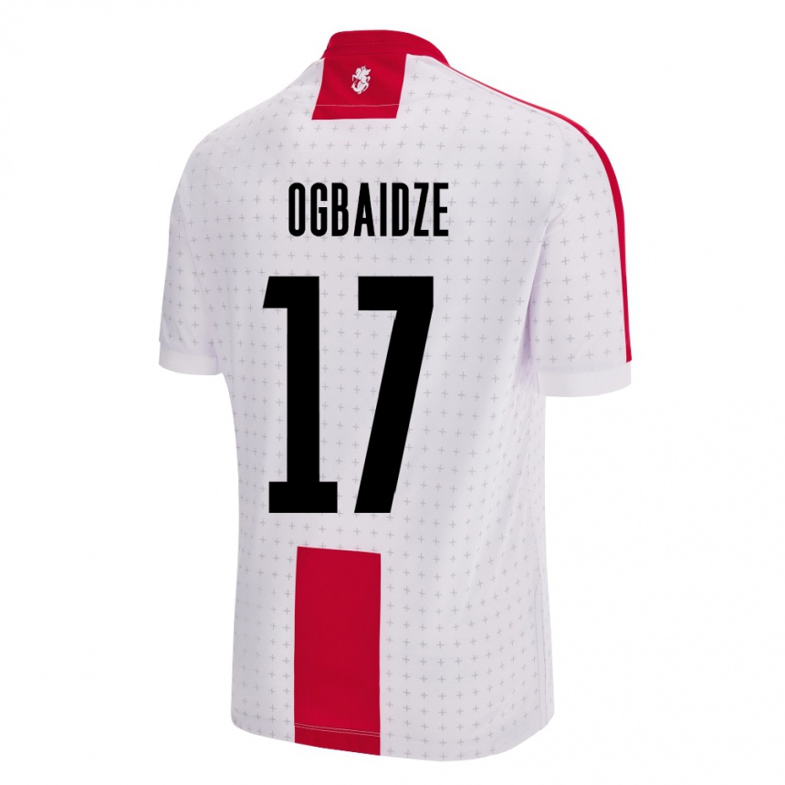 Kids Football Georgia Shalva Ogbaidze #17 White Home Jersey 24-26 T-Shirt Canada