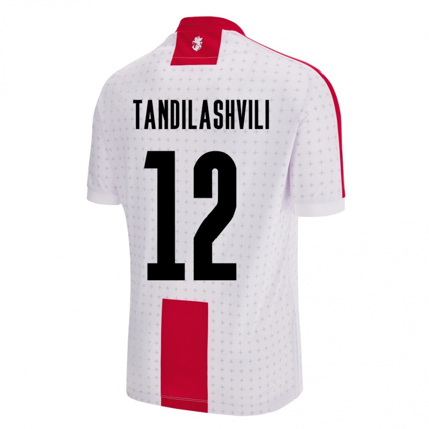 Kids Football Georgia Levan Tandilashvili #12 White Home Jersey 24-26 T-Shirt Canada