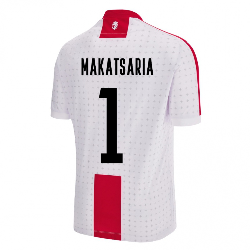 Kids Football Georgia Mikheil Makatsaria #1 White Home Jersey 24-26 T-Shirt Canada