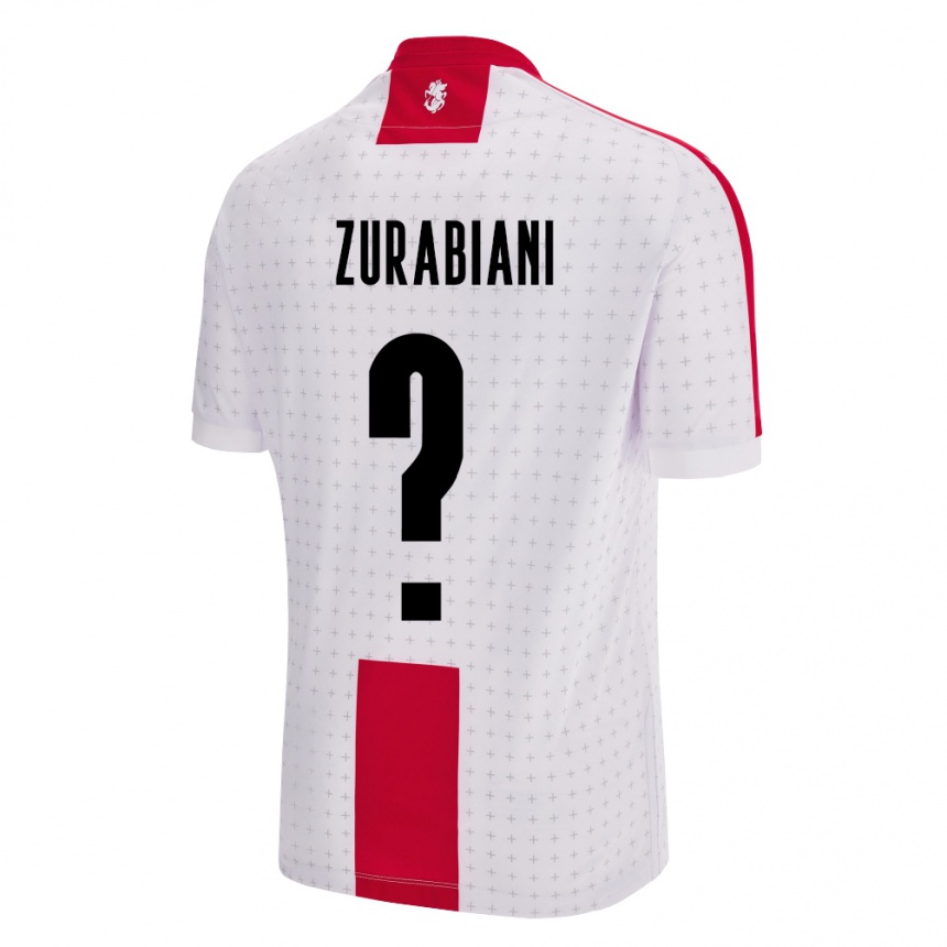 Kids Football Georgia Davit Zurabiani #0 White Home Jersey 24-26 T-Shirt Canada