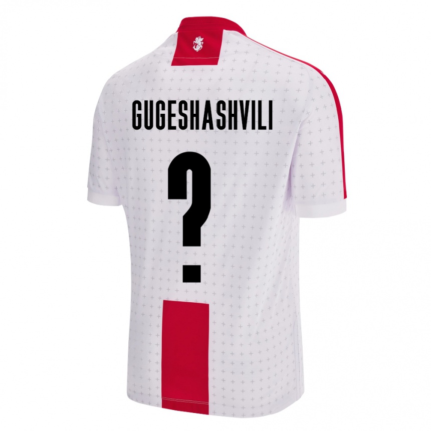 Kids Football Georgia Zaza Gugeshashvili #0 White Home Jersey 24-26 T-Shirt Canada