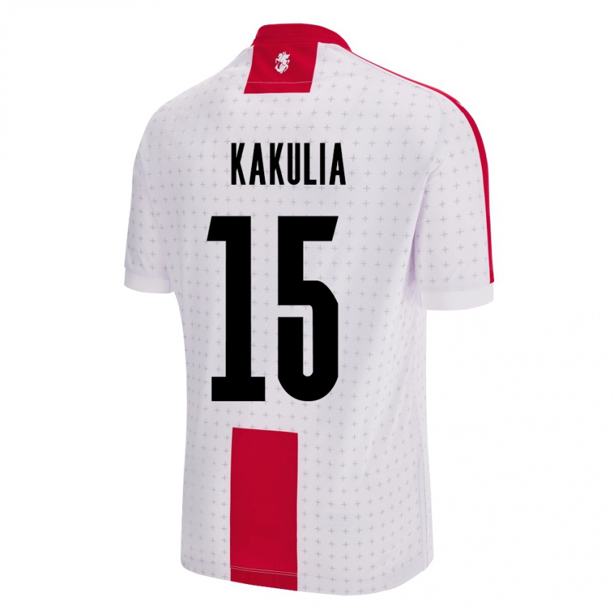 Kids Football Georgia Giorgi Kakulia #15 White Home Jersey 24-26 T-Shirt Canada