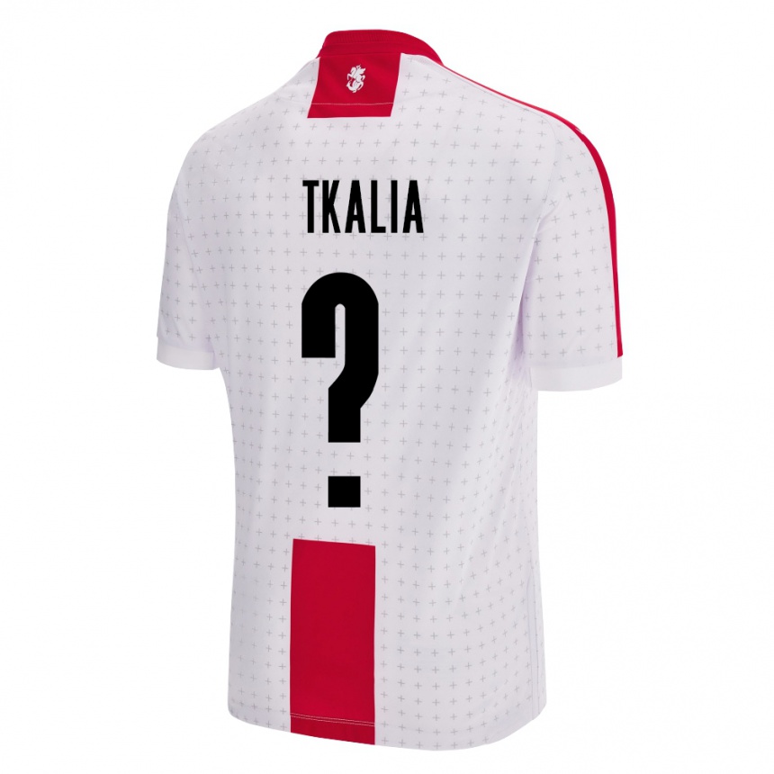 Kids Football Georgia Nikoloz Tkalia #0 White Home Jersey 24-26 T-Shirt Canada