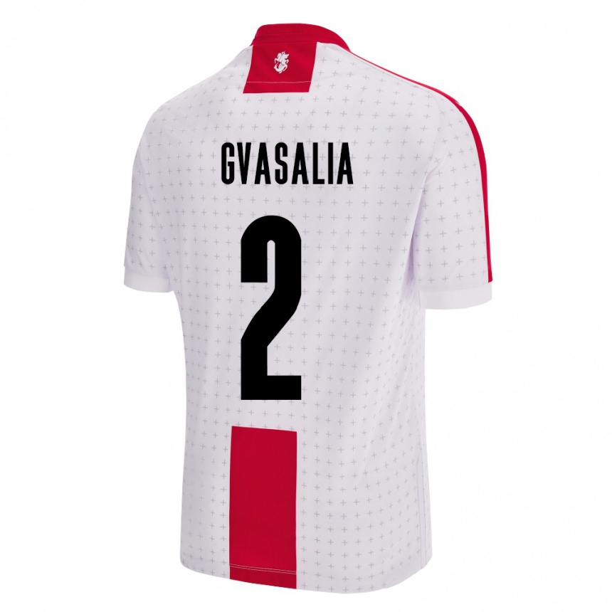 Kids Football Georgia Giorgi Gvasalia #2 White Home Jersey 24-26 T-Shirt Canada