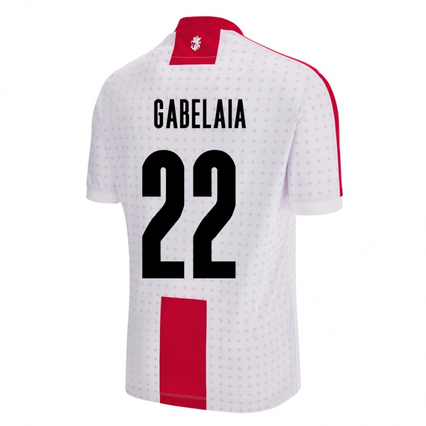 Kids Football Georgia Svetalna Gabelaia #22 White Home Jersey 24-26 T-Shirt Canada