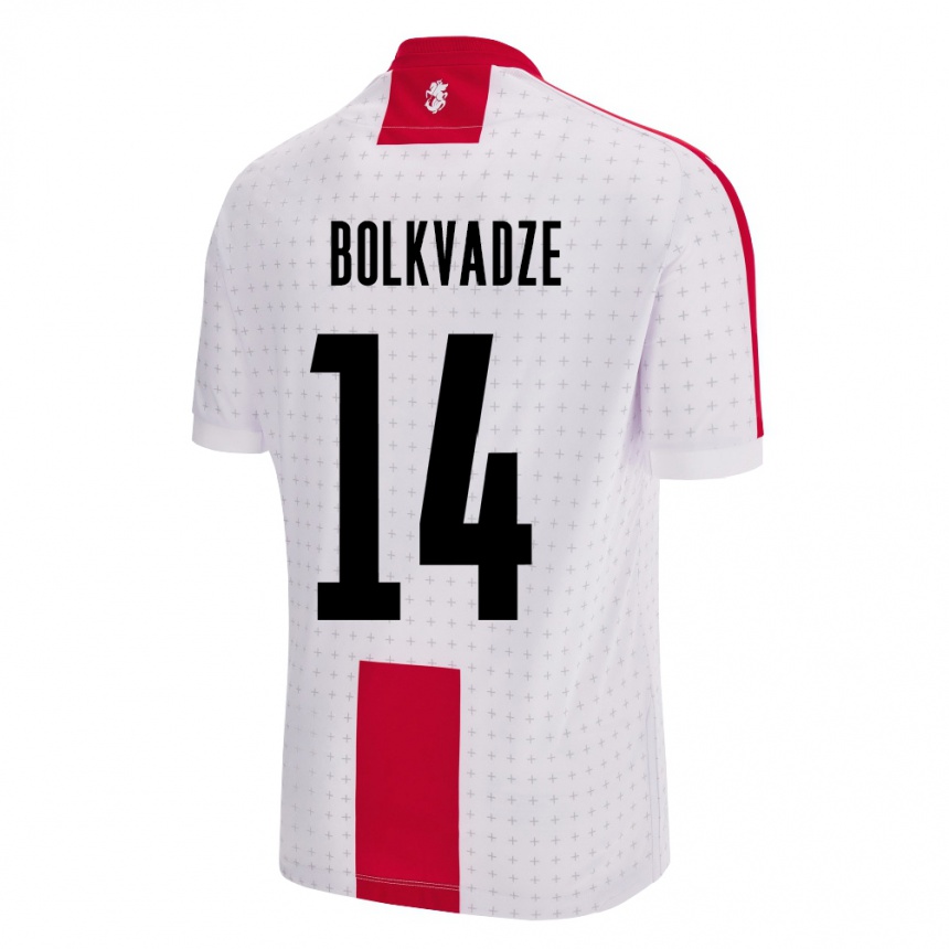 Kids Football Georgia Anastasia Bolkvadze #14 White Home Jersey 24-26 T-Shirt Canada