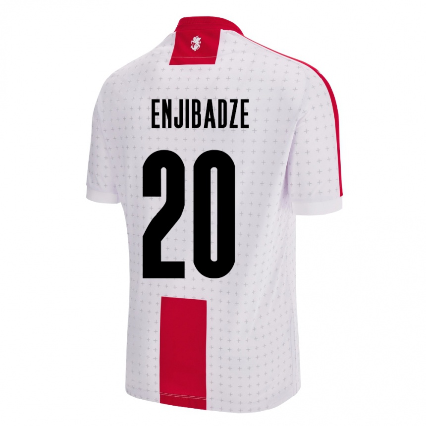 Kids Football Georgia Elene Enjibadze #20 White Home Jersey 24-26 T-Shirt Canada