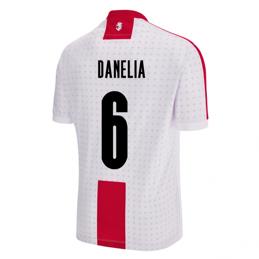 Kids Football Georgia Natia Danelia #6 White Home Jersey 24-26 T-Shirt Canada