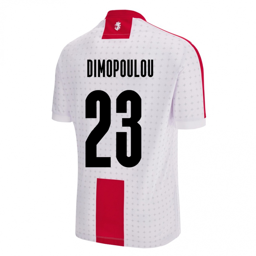 Kids Football Georgia Salomi Dimopoulou #23 White Home Jersey 24-26 T-Shirt Canada