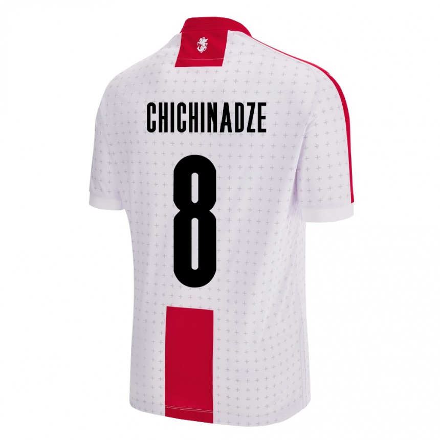 Kids Football Georgia Lela Chichinadze #8 White Home Jersey 24-26 T-Shirt Canada