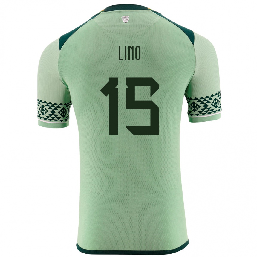 Kids Football Bolivia Daniel Lino #15 Light Green Home Jersey 24-26 T-Shirt Canada