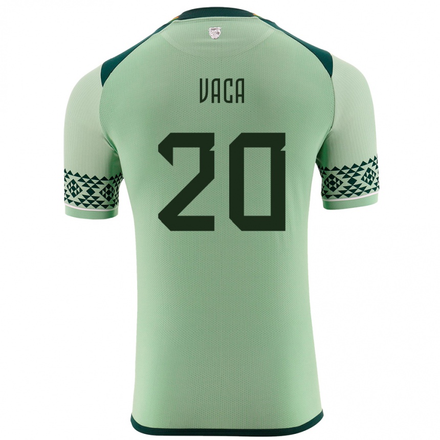 Kids Football Bolivia Pablo Vaca #20 Light Green Home Jersey 24-26 T-Shirt Canada