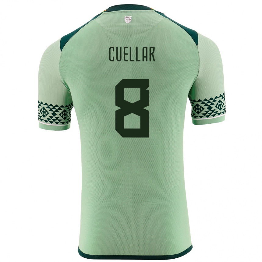 Kids Football Bolivia Jaume Cuéllar #8 Light Green Home Jersey 24-26 T-Shirt Canada