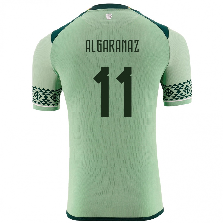 Kids Football Bolivia Carmelo Algarañaz #11 Light Green Home Jersey 24-26 T-Shirt Canada