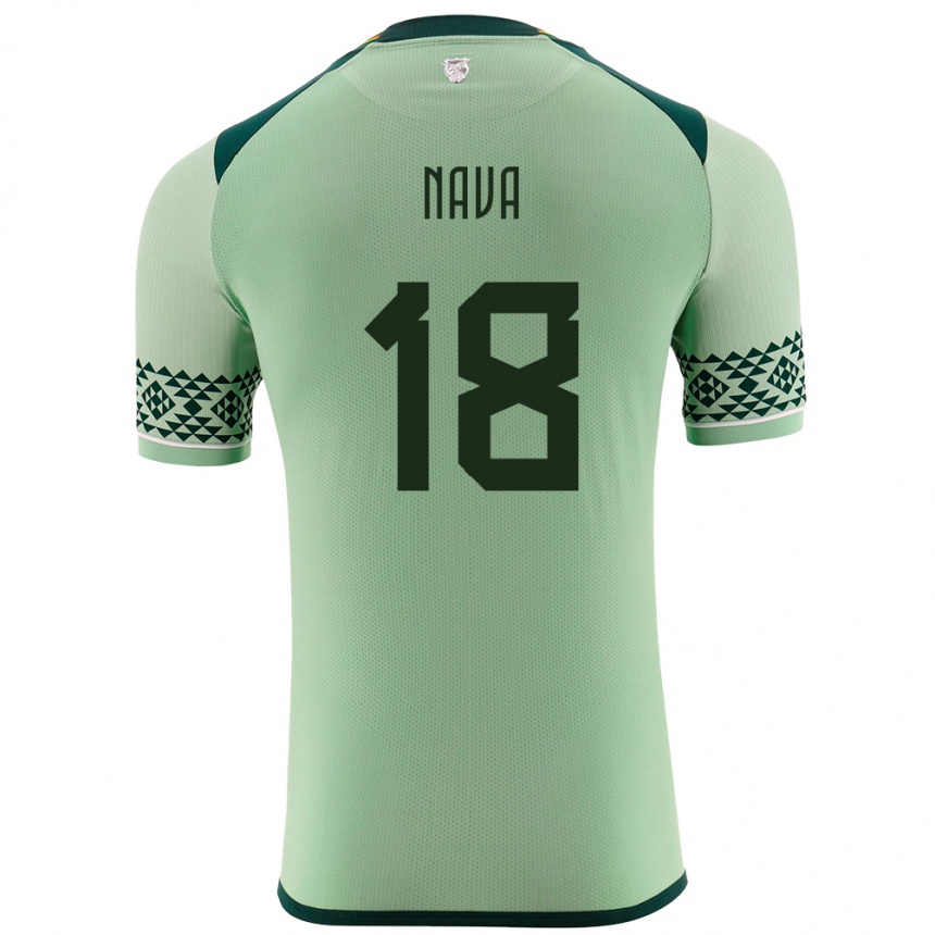 Kids Football Bolivia Fernando Nava #18 Light Green Home Jersey 24-26 T-Shirt Canada