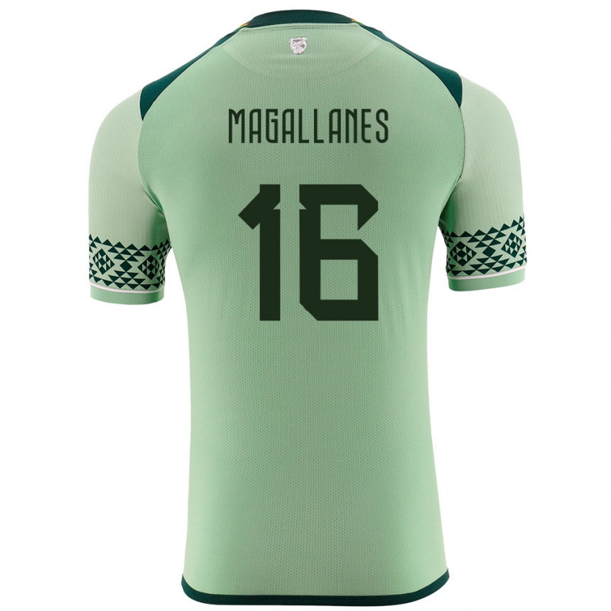 Kids Football Bolivia Juan Magallanes #16 Light Green Home Jersey 24-26 T-Shirt Canada