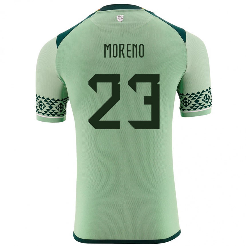 Kids Football Bolivia Leonel Moreno #23 Light Green Home Jersey 24-26 T-Shirt Canada