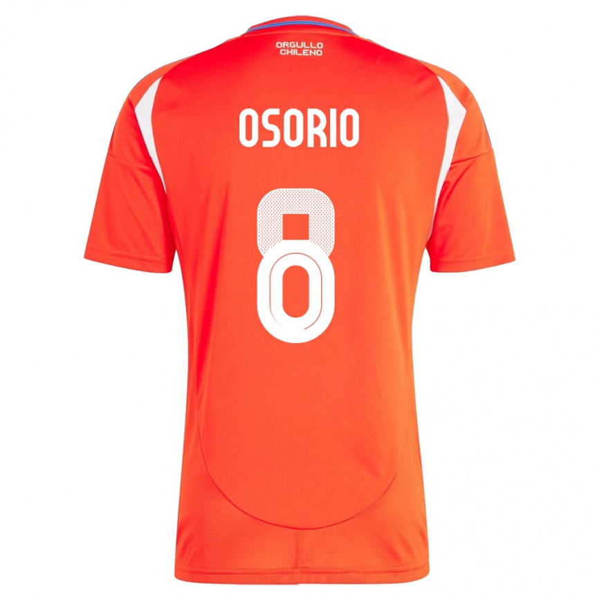 Kids Football Chile Darío Osorio #8 Red Home Jersey 24-26 T-Shirt Canada