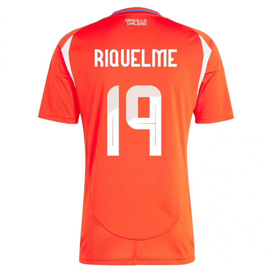 Kids Football Chile Benjamín Riquelme #19 Red Home Jersey 24-26 T-Shirt Canada