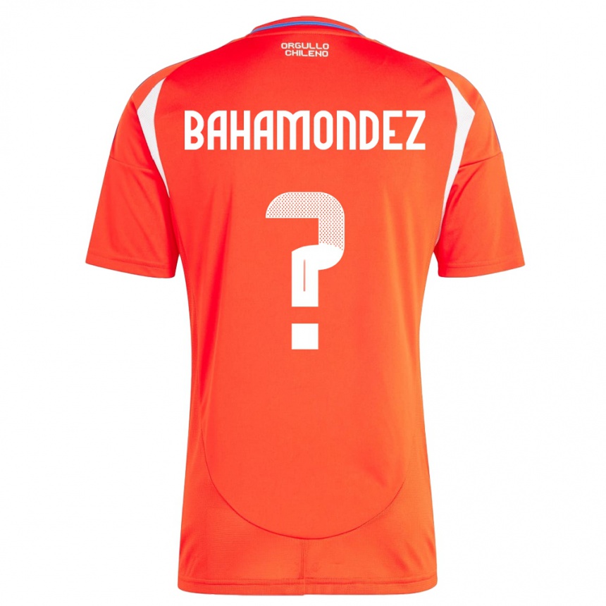 Kids Football Chile Taizo Bahamondez #0 Red Home Jersey 24-26 T-Shirt Canada