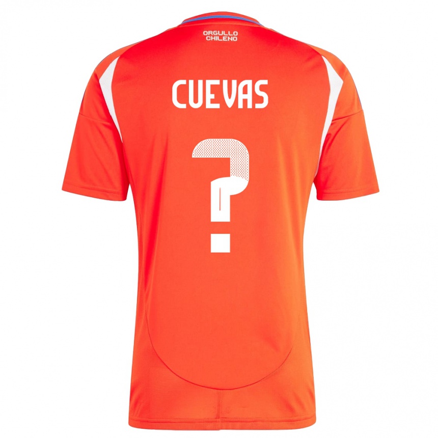 Kids Football Chile Yastin Cuevas #0 Red Home Jersey 24-26 T-Shirt Canada