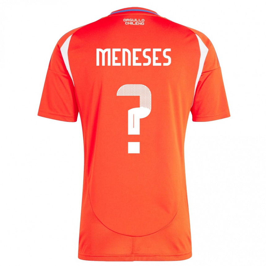 Kids Football Chile Joaquín Meneses #0 Red Home Jersey 24-26 T-Shirt Canada