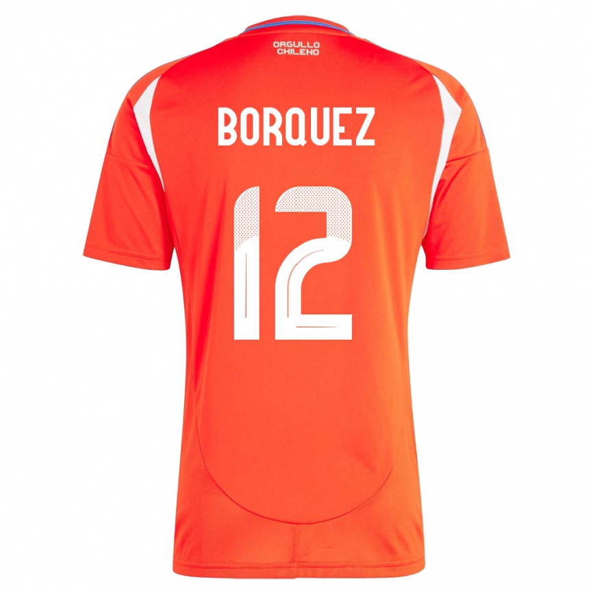 Kids Football Chile Gabriela Bórquez #12 Red Home Jersey 24-26 T-Shirt Canada