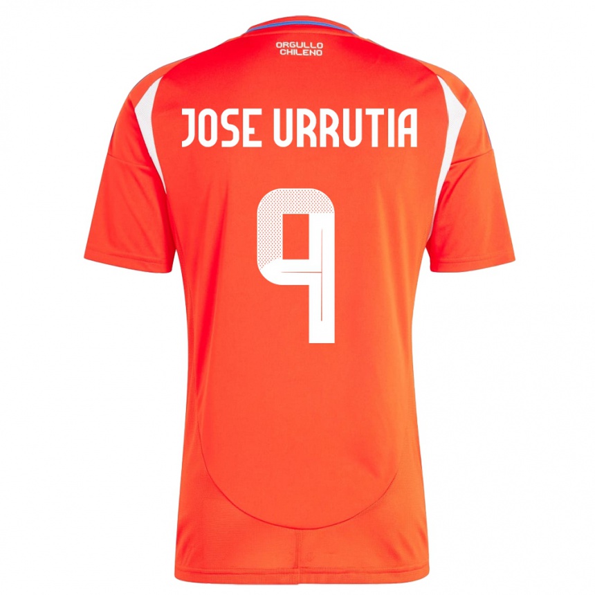 Kids Football Chile María José Urrutia #9 Red Home Jersey 24-26 T-Shirt Canada