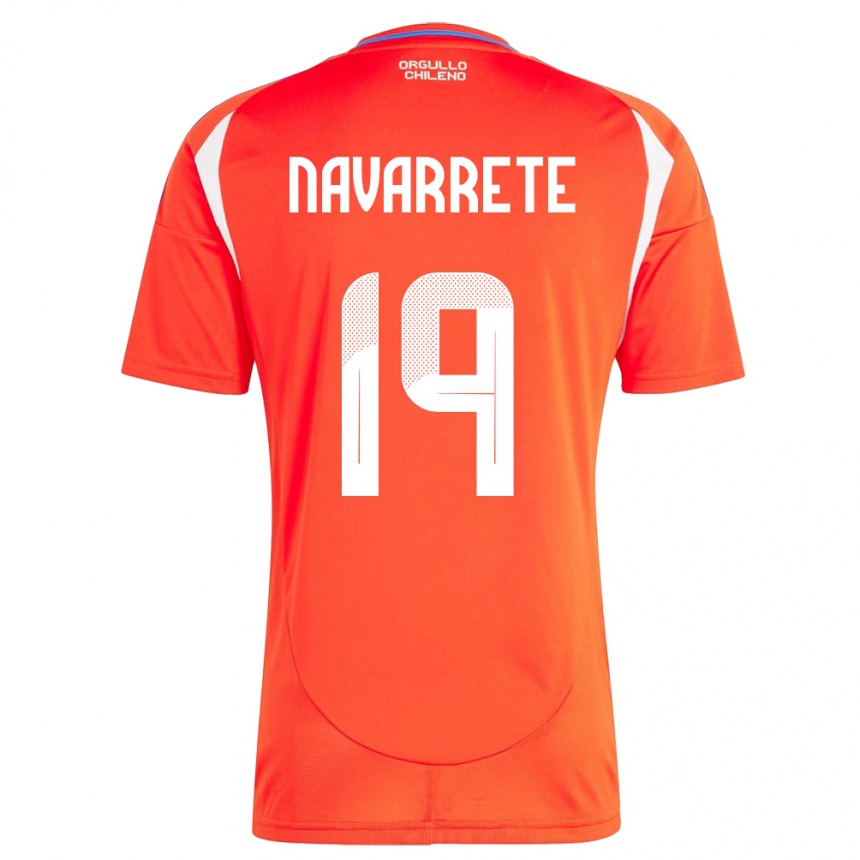 Kids Football Chile Valentina Navarrete #19 Red Home Jersey 24-26 T-Shirt Canada