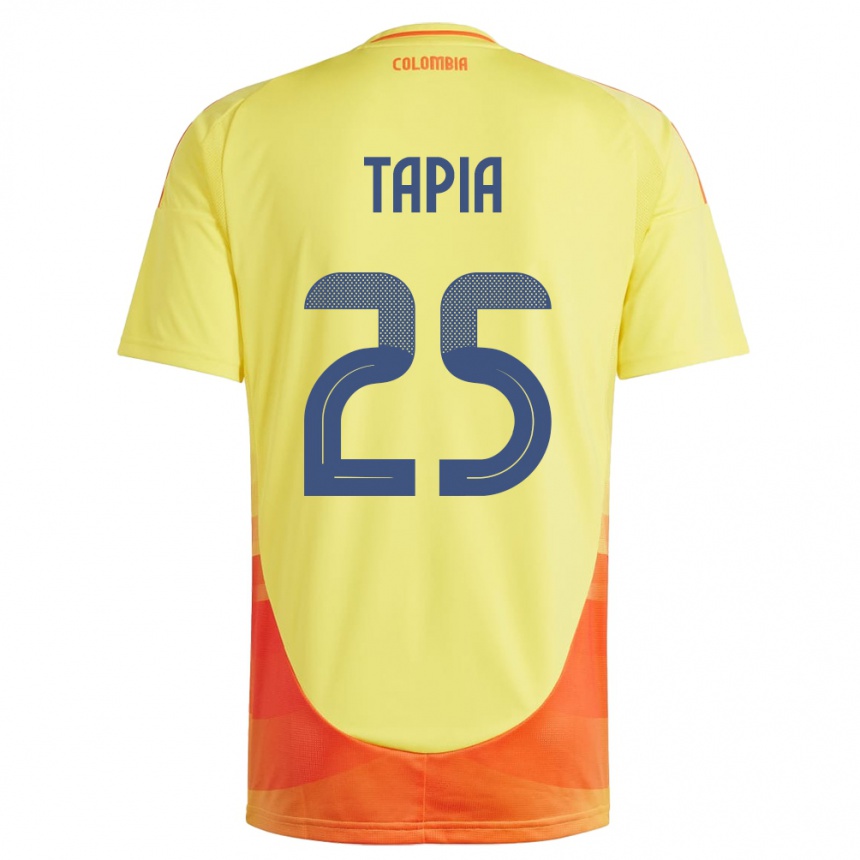 Kids Football Colombia Katherine Tapia #25 Yellow Home Jersey 24-26 T-Shirt Canada