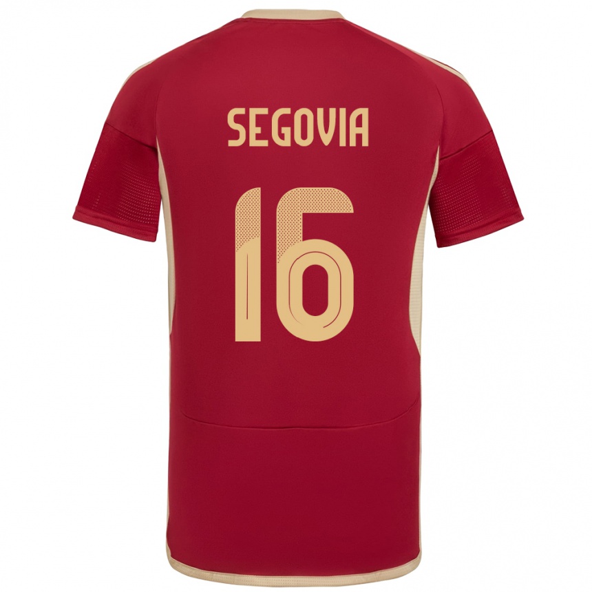 Kids Football Venezuela Telasco Segovia #16 Burgundy Home Jersey 24-26 T-Shirt Canada