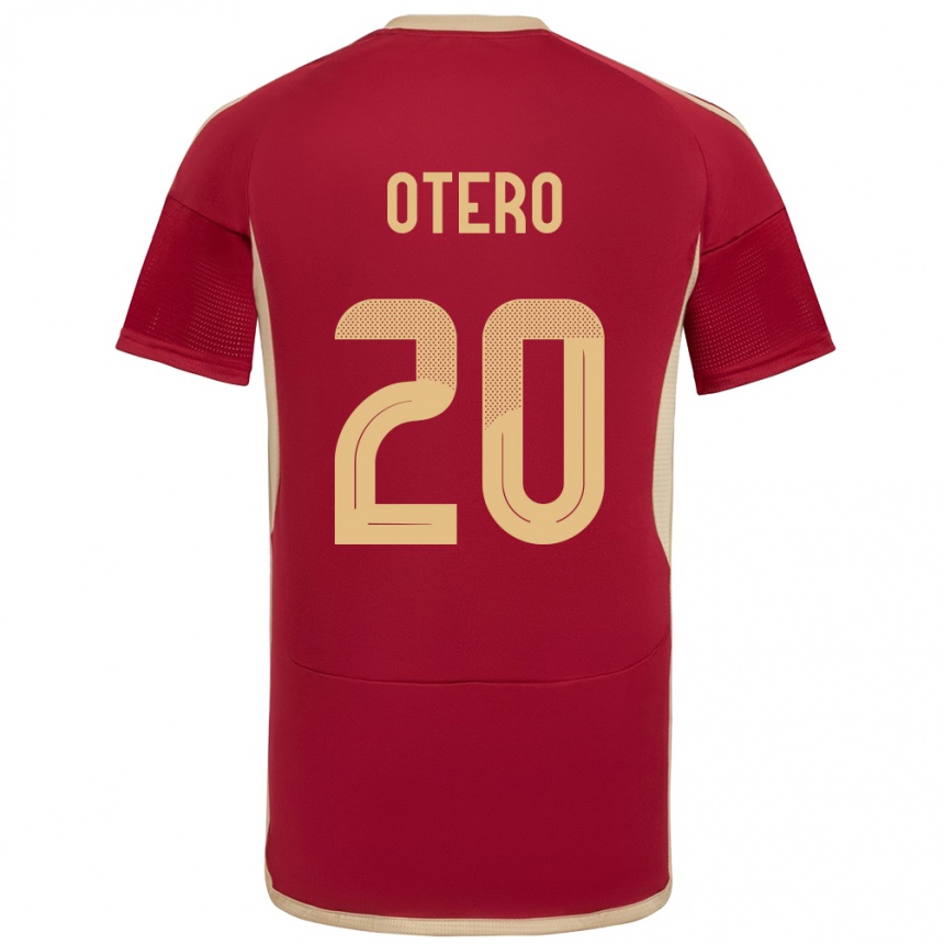 Kids Football Venezuela Rómulo Otero #20 Burgundy Home Jersey 24-26 T-Shirt Canada