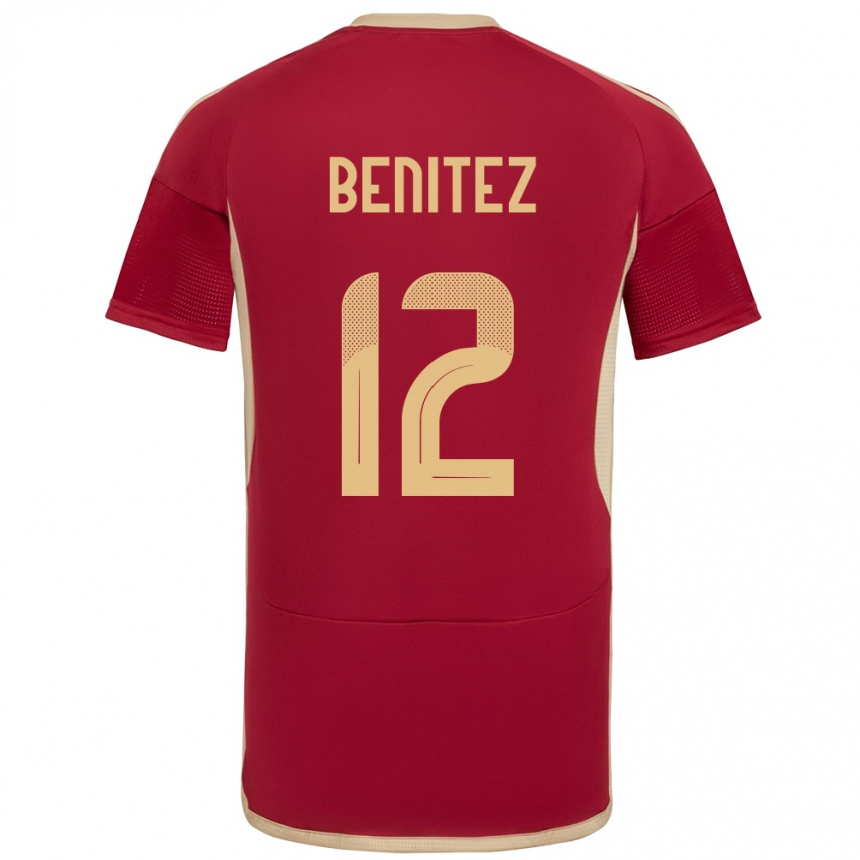 Kids Football Venezuela Frankarlos Benítez #12 Burgundy Home Jersey 24-26 T-Shirt Canada