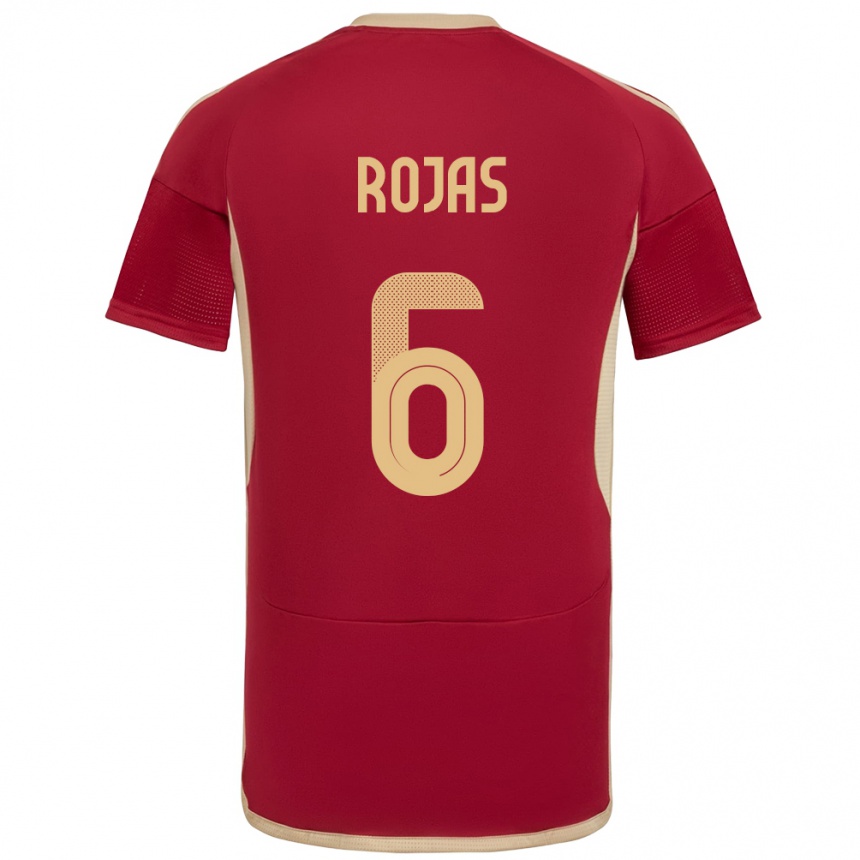 Kids Football Venezuela Carlos Rojas #6 Burgundy Home Jersey 24-26 T-Shirt Canada