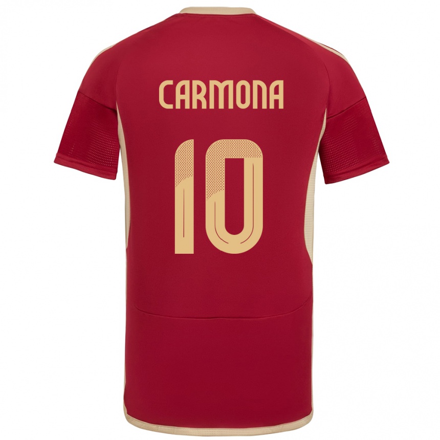 Kids Football Venezuela Wikelman Carmona #10 Burgundy Home Jersey 24-26 T-Shirt Canada