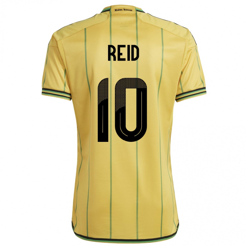 Kids Football Jamaica Bobby De Cordova-Reid #10 Yellow Home Jersey 24-26 T-Shirt Canada