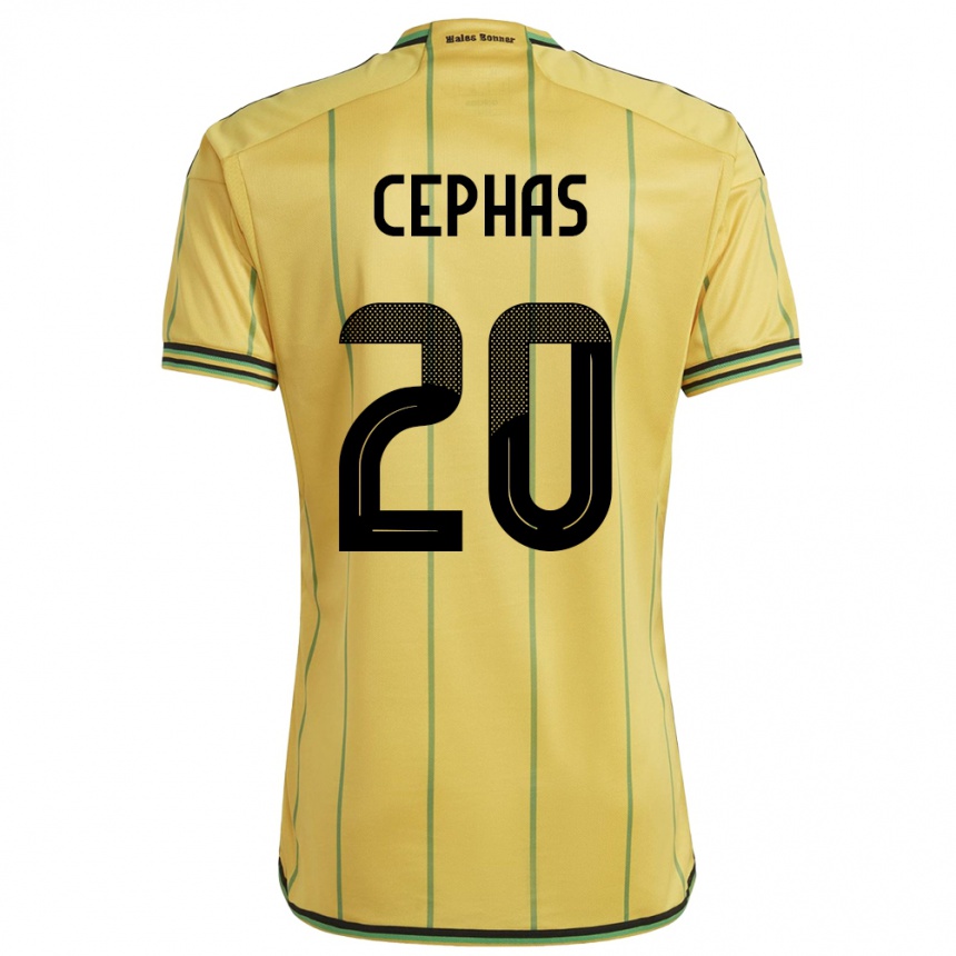 Kids Football Jamaica Renaldo Cephas #20 Yellow Home Jersey 24-26 T-Shirt Canada