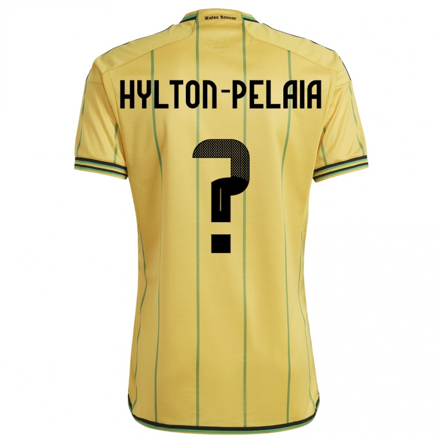 Kids Football Jamaica Jayda Hylton-Pelaia #0 Yellow Home Jersey 24-26 T-Shirt Canada