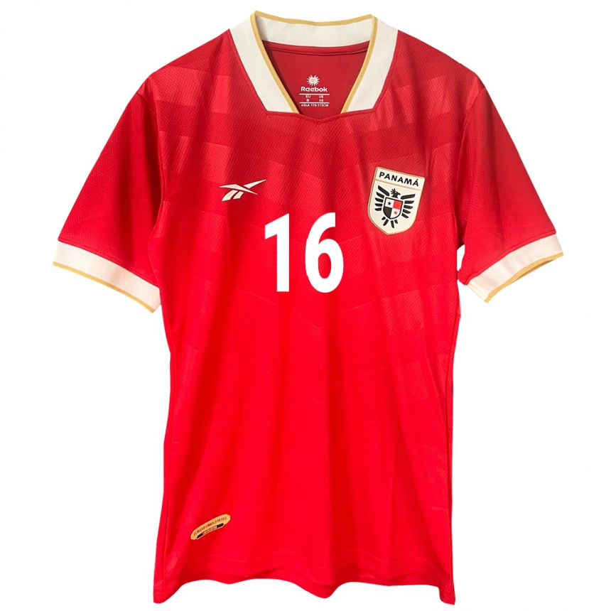 Kids Football Panama Rebeca Espinosa #16 Red Home Jersey 24-26 T-Shirt Canada