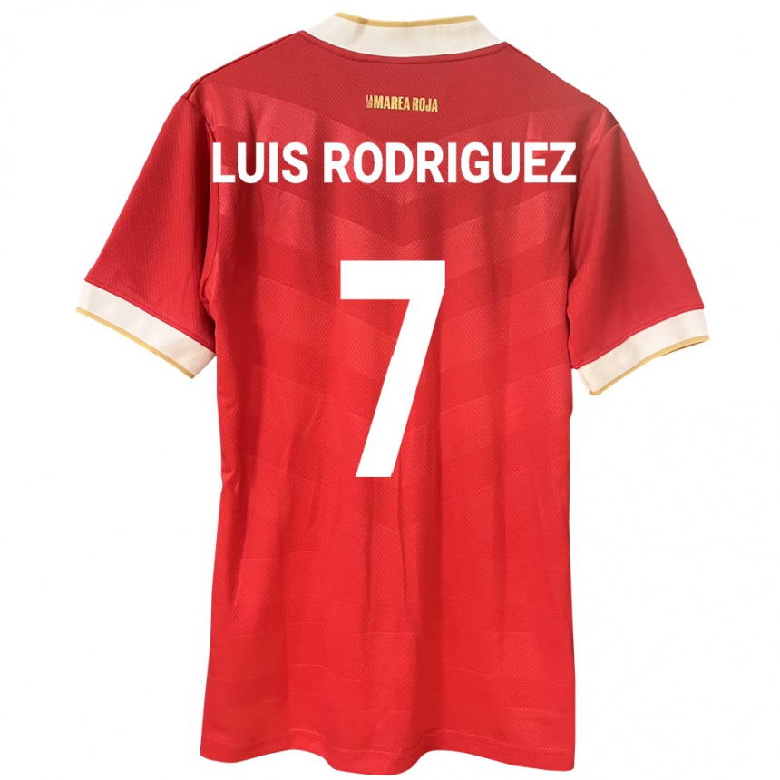 Kids Football Panama José Luis Rodríguez #7 Red Home Jersey 24-26 T-Shirt Canada