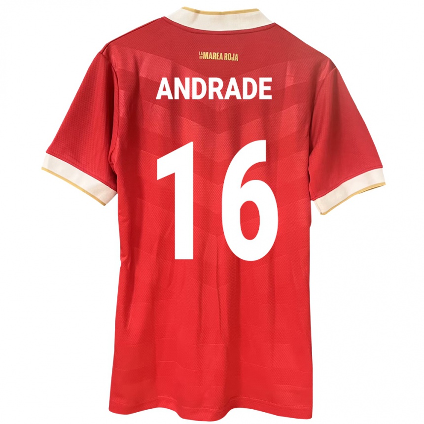 Kids Football Panama Andrés Andrade #16 Red Home Jersey 24-26 T-Shirt Canada